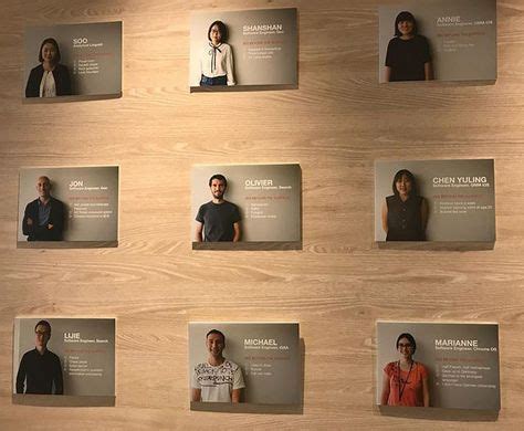 Google Highlights Employees On Big Wall Office Wall Design Office