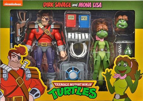 Teenage Mutant Ninja Turtles Neca Mona Lisa And Dirk Savage Cartoon