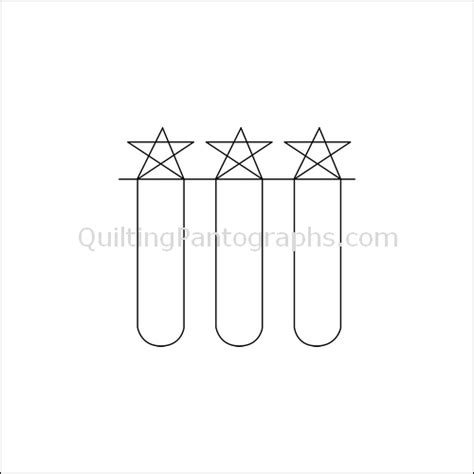 Stars and Stripes - Quilting Pantograph Pattern — QuiltingPantographs.com