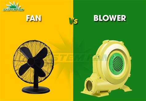 What is the difference between fan and blower?