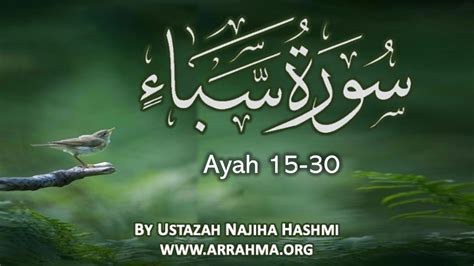 Live Tafsir Of Surah As Saba Ayah By Ustazah Najiha Hashmi