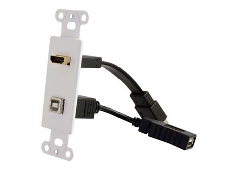 C2g Hdmi And Usb Pass Through Wall Plate 39702 Cables And Connectors