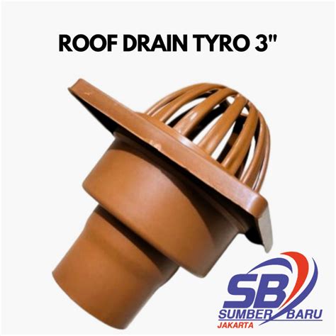 Jual TYRO Roof Drain Cast Iron 3 Inchi Saringan Deck Talang Air Cast