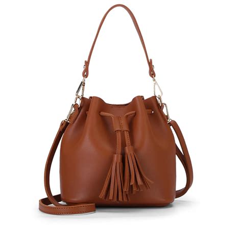 Cute Women Bucket Bags Small High Quality Pu Leather Shoulder Bags