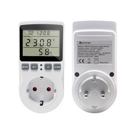 Ketotek Digital Power Energy Meter Wattmeter V Voltmeter Ammeter Kwh