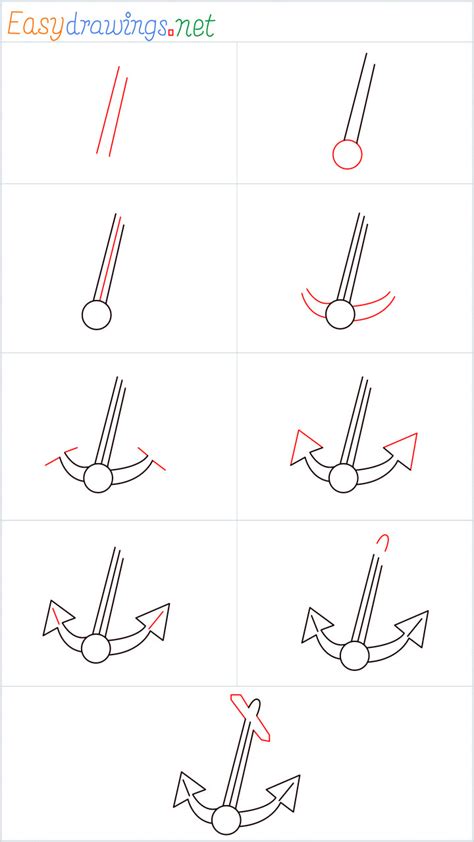 How To Draw An Anchor Step By Step 9 Easy Phase Video