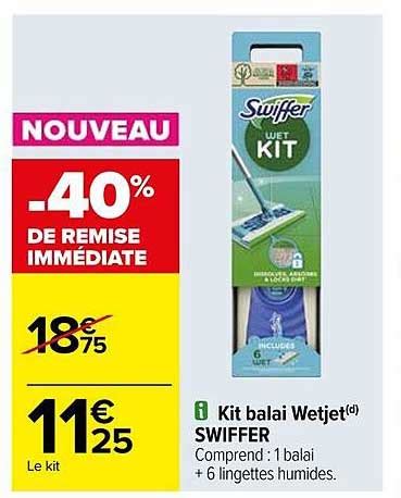 Promo Kit Balai Wetjet Swiffer Chez Carrefour ICatalogue Fr