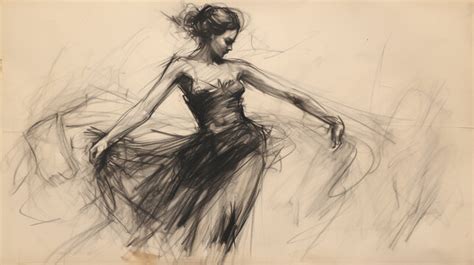 Charcoal Figure Drawing Female