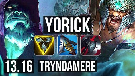 Yorick Vs Trynda Top Solo Kills Godlike Na Diamond