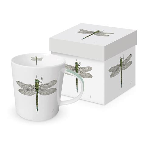 DUŻY KUBEK PORCELANOWY Ważka Dragonfly Sklep Przestrzen