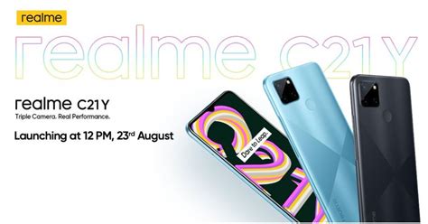 Realme C21y With Super Nightscape Mode Fingerprint Unlock Launching In India On August 23