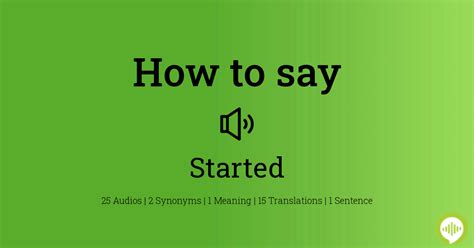 how to pronounce starter