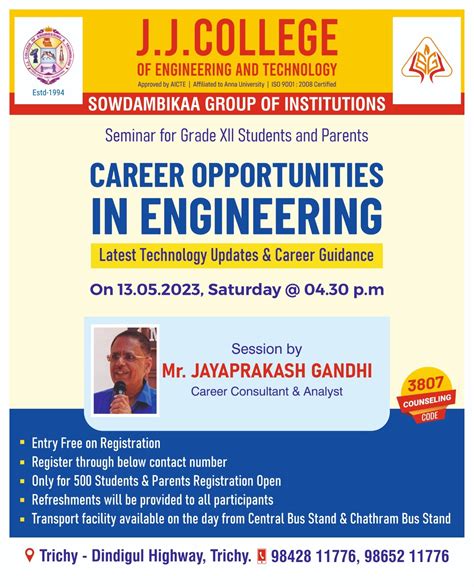 Seminar For Grade Xii Students And Parents Careers Opportunities In