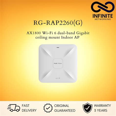 Jual RUIJIE REYEE RG RAP2260 G Wi Fi 6 Dual Band Ceiling Access Point