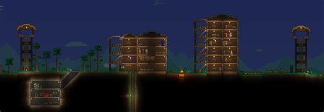 Tried a few ideas for my buildings. : r/Terraria