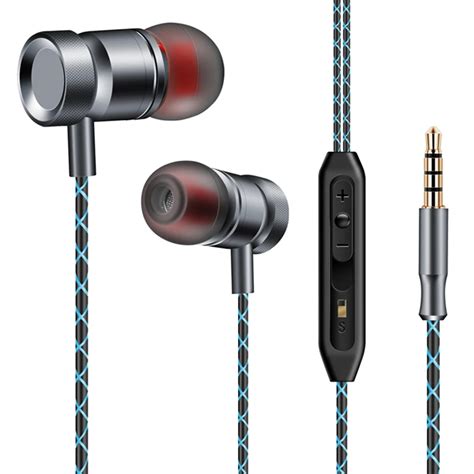 Easyidea Metal Earphone 3 5mm Super Bass Earbuds Subwoofer In Ear Hifi