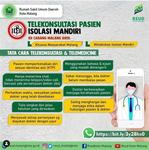 Telekonsultasi Pasien Isolasi RSUD Kota Malang