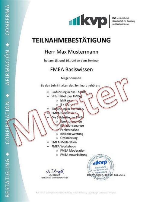 Teilnahmebestätigung Muster Kostenlos Kostenlose Vorlage Einer