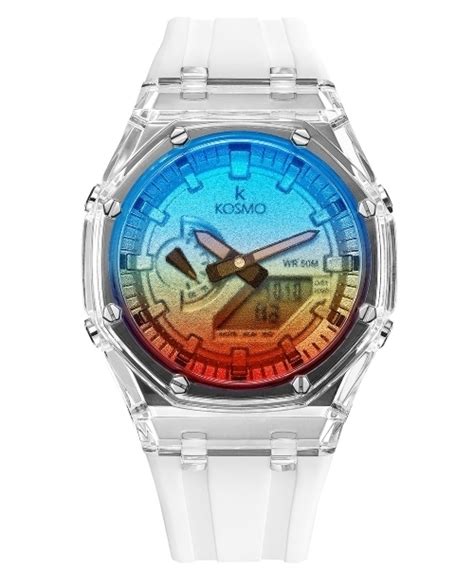 Reloj Kosmo K Doble Hora Edici N Limitada Blanco Tornasol