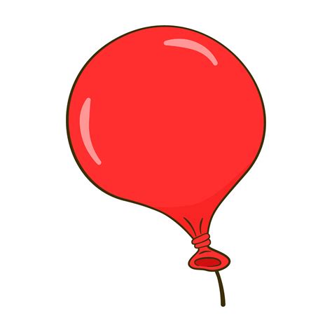 Red Balloon Cartoon 25377289 Vector Art At Vecteezy