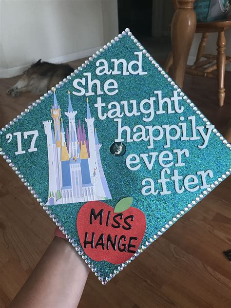 Disney Grad Cap Teacher Graduation Cap Graduating Teacher Disney