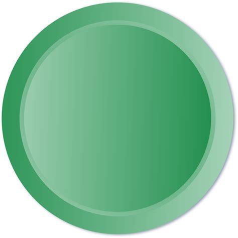 Green Circle Round 3d Button Png Transparent