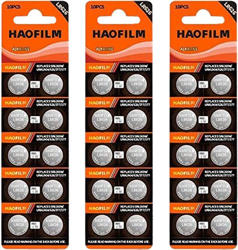 Amazon HAOFILM LR626 SR626SW 377 376 LR626 AG4 Premium Alkaline