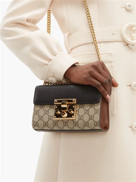 Push Lock Gg Supreme Small Cross Body Bag Gucci Bags Small Crossbody Bag Gucci Crossbody Bag