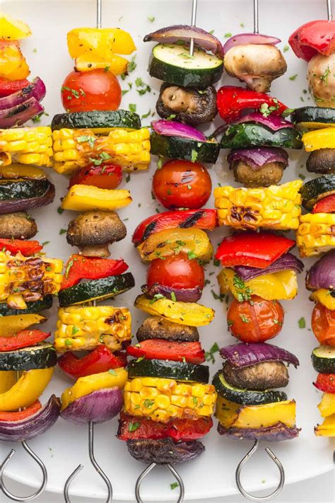 Grilled Vegetables Kabobs Recipe