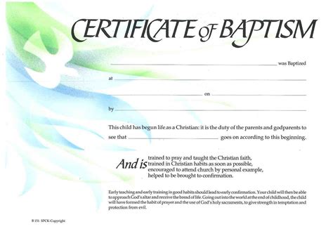 Free Certificate Of Baptism Printable - You can have all kinds of certificate templates for free ...