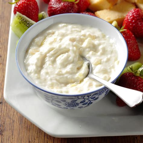 Pina Colada Fruit Dip Recipe How To Make It Taste Of Home