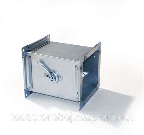 Регулировочный клапан прямоугольный 100 х 100 воздушный вентиляционный ...