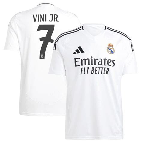 Vini Jr Real Madrid 2024 25 Home Replica Player Jersey White