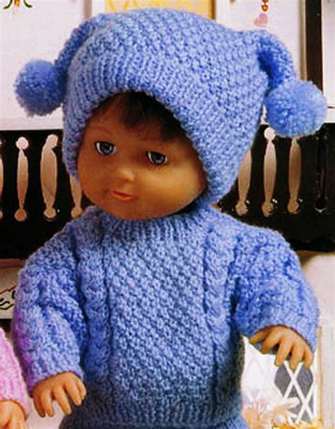 Pdf Doll Clothes Knitting Pattern Premature Baby Aran Etsy