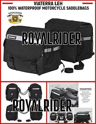 VIATERRA LEH 100 WATERPROOF MOTORCYCLE SADDLEBAGS Express Shipping