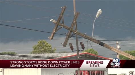 Storms Knock Down Power Lines In Springdale Youtube