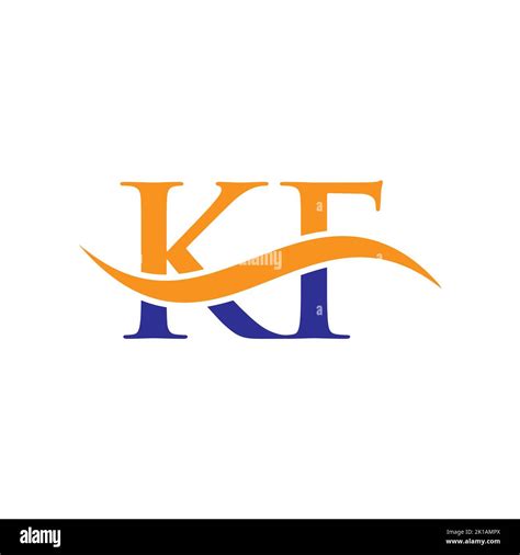 Plantilla Vectorial De Logotipo De Letras Para Cosechadoras KF Letra