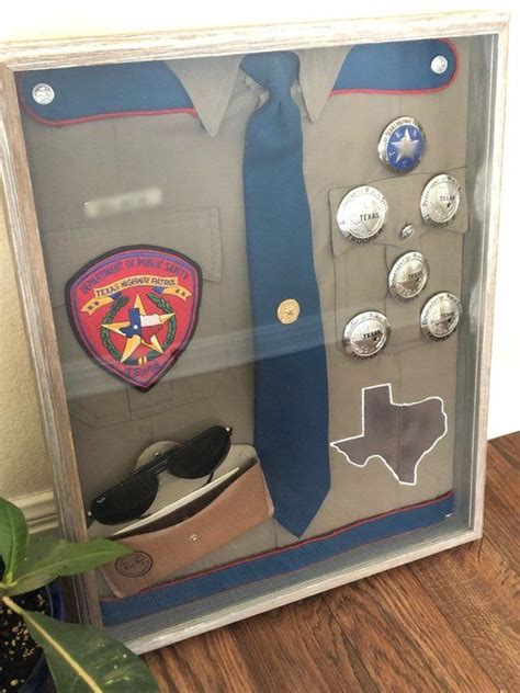 Custom Law Enforcement Uniform Display Police Shadow Box State