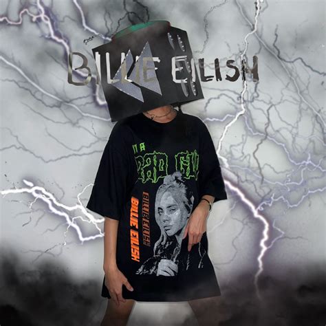 Jual OVERSIZED T SHIRT KAOS OVERSIZE BILLIE EILISH Shopee Indonesia