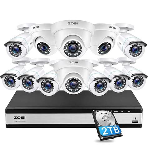 Zosi Channel Mp Lite Tb Dvr Security System With P Dome