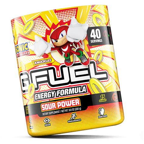 Knuckles Sour Power G Fuel Tub The Gaming Shelf