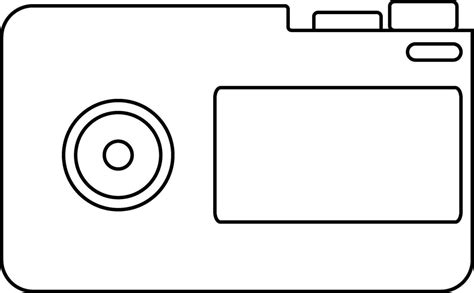 Camera in black line art illustration. 24926116 Vector Art at Vecteezy