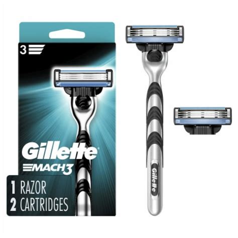 Gillette Mach3 Razor Handle And 2 Blade Refills 1 Set Ralphs