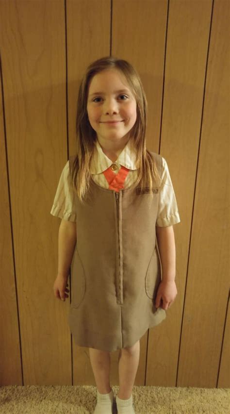 Vintage 1980s Girl Scout Brownie Uniform Etsy