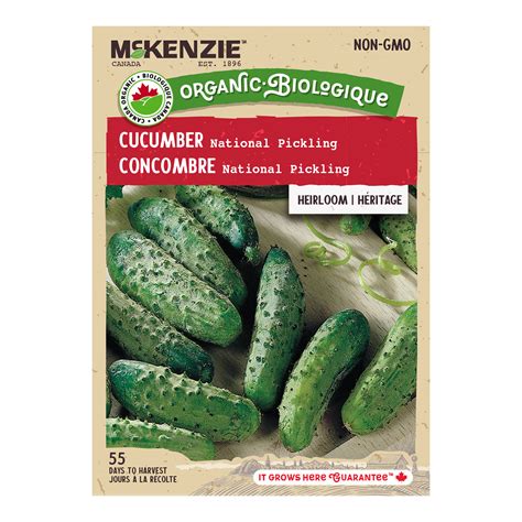 Organic Cucumber Seeds National Pickling Mckenzie Seeds