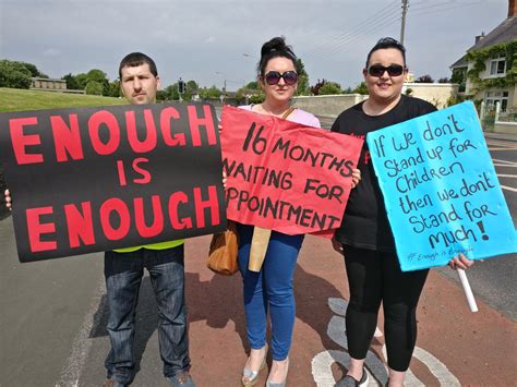 Kilkenny woman Linda Comerford heads protest in Dublin calling for
