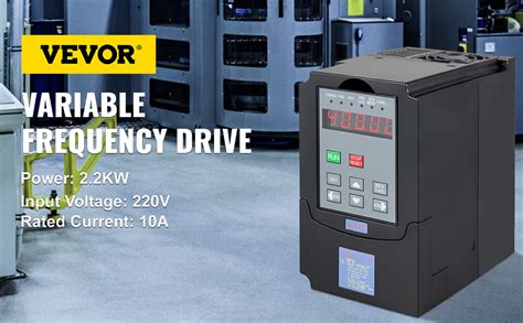 VEVOR VFD 2 2KW Variable Frequency Drive 10A CNC VFD Motor Drive