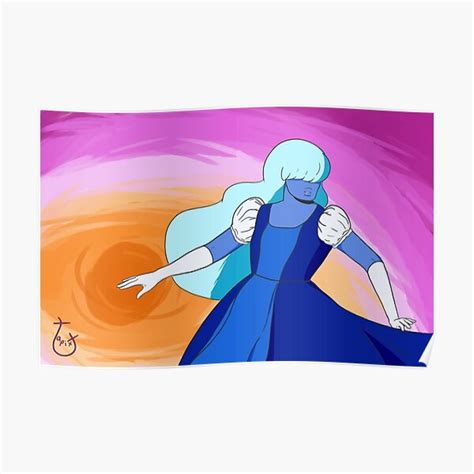 Steven Universe Sapphire Lesbian Pride Aura Poster For Sale By Tapixt