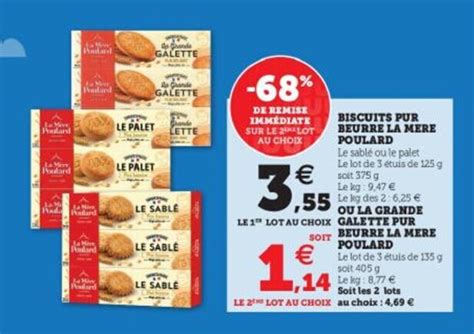 Promo Biscuits Pur Beurre La Mere Poulard Chez Super U