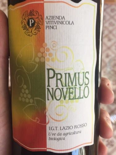 Pinci Primus Novello Rosso Vivino Brasil